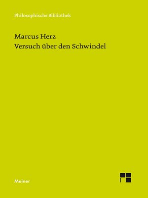 cover image of Versuch über den Schwindel